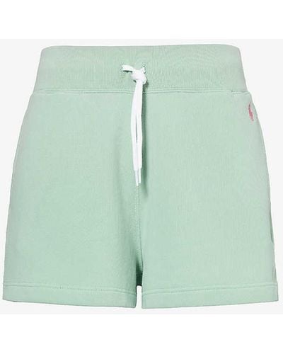 Polo Ralph Lauren Logo-embroidered Cotton-jersey Shorts - Green