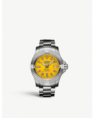 Breitling Avenger Automatic 45 Seawolf Stainless Steel Watch - Yellow