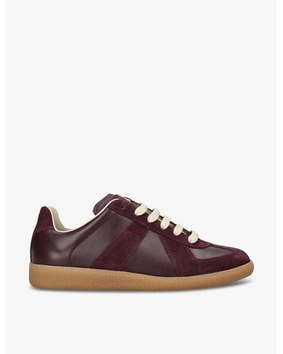 Maison Margiela Replica Leather Low-top Sneakers - Brown