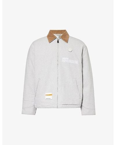 Aape Moonface Relaxed-fit Cotton-twill Jacket - White