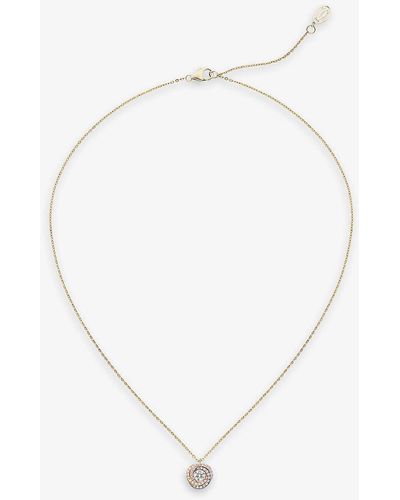 Cartier Trinity De 18ct White, Rose, Yellow- And 0.029ct Brilliant-cut Diamond Pendant Necklace