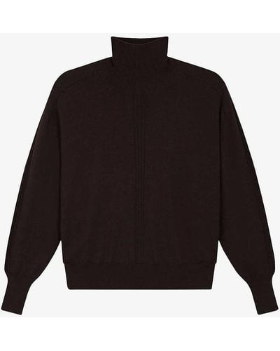 Soeur Nord Turtleneck Wool-knit Jumper - Black