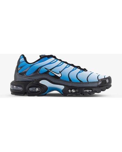 Nike Air Max Plus Chunky-sole Woven Low-top Trainers - Blue