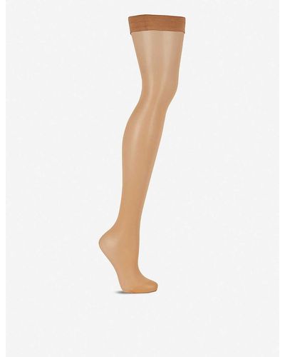 Wolford Individual 10 Stay-up Stockings - Black