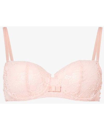 Chantelle Day To Night Half-cup Stretch-lace Bra - Pink