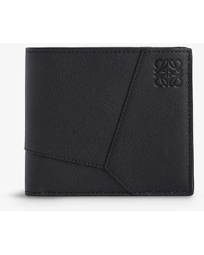 Loewe Puzzle Edge Leather Wallet - Black