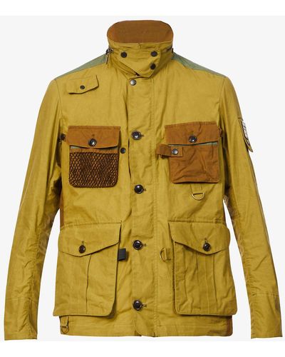 Barbour Gold Standard Sennen Waxed-cotton Jacket - Yellow