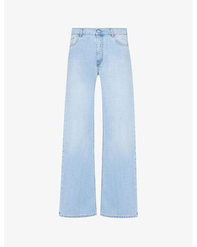 1017 ALYX 9SM Buckle-embellished Wide-leg Mid-rise Jeans - Blue
