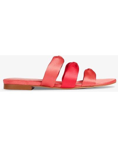 LK Bennett Jayla Bow-embellished Stain Sandals - Red