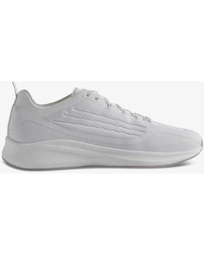 Reiss Adison Knitted Low-top Trainers - White