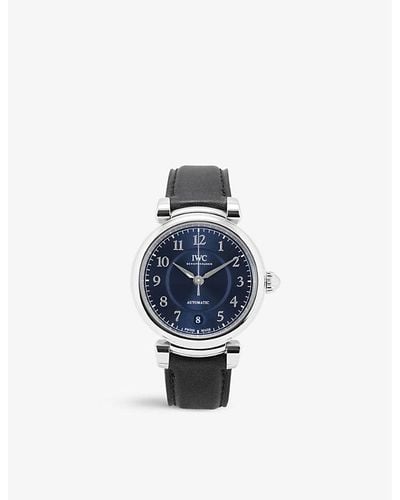 IWC Schaffhausen Iw458312 Da Vinci Stainless Steel Automatic Watch - Blue