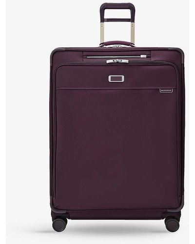 Briggs & Riley Soft Shell 4-wheel Expandable Suitcase - Purple