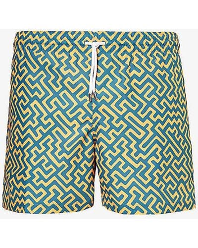 Derek Rose Tropez Brand-embroidered Swim Shorts Xx - Green