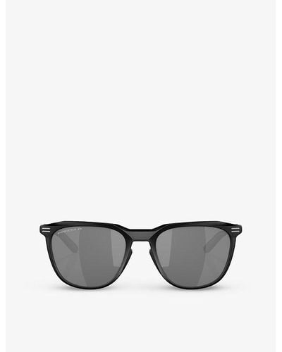Oakley Oo9286 Thurso Round-frame Acetate Sunglasses - Gray