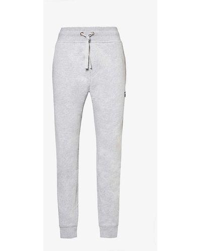 Björn Borg Brand-patch Tapered-leg Organic Cotton And Recycled Polyester-blend jogging Botto - White
