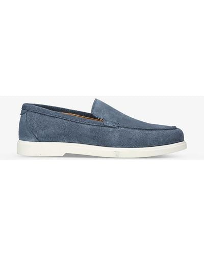 Loake Tuscany Slip-on Suede Loafers - Blue