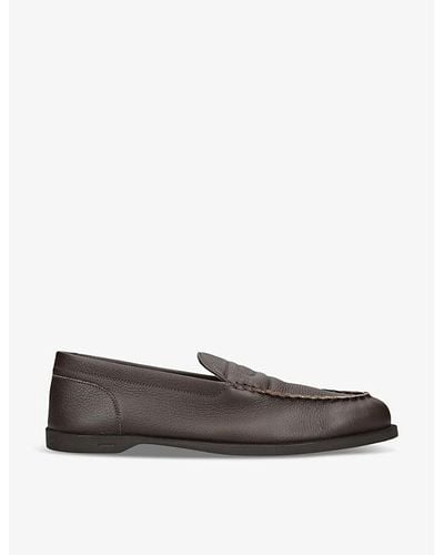 John Lobb Pace Leather Loafers - Brown
