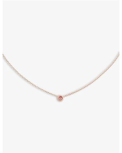 Cartier D'amour 18ct Rose-gold And Pink Sapphire Necklace - Natural
