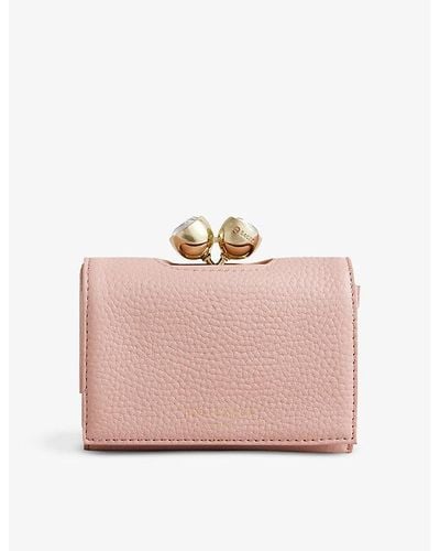 Ted Baker Tammyy Logo-embossed Leather Purse - Pink