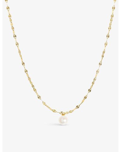 The Alkemistry Poppy Finch 14ct Recycled Yellow-gold And Freshwater Pearl Necklace - Metallic