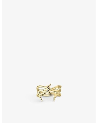 Shaun Leane Rose Thorn Yellow Gold-plated Vermeil Sterling-silver Ring - Metallic