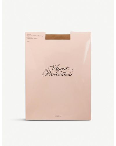 Agent Provocateur Amber Stretch Stockings - Pink