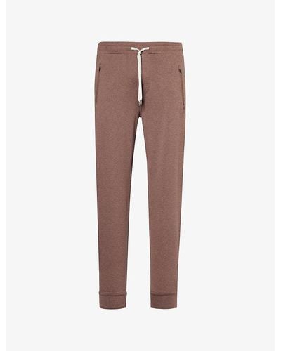Vuori Ponto Performance Tapered-leg Stretch-recycled-polyester jogging Bottoms - Brown