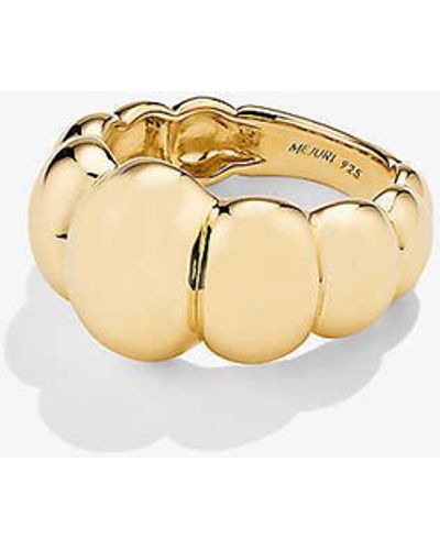 MEJURI Puffy Charlotte 18ct Yellow Gold-plated Vermeil Sterling-silver Ring - Metallic