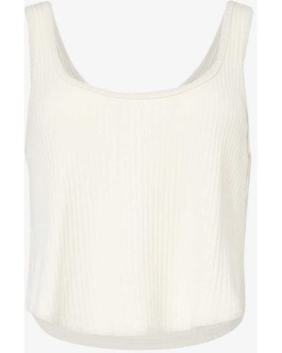 Beyond Yoga Well Travelled Cropped Stretch-jersey Top - White