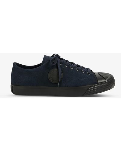 Ted Baker Arata Vulcanised Leather Trainers - Blue