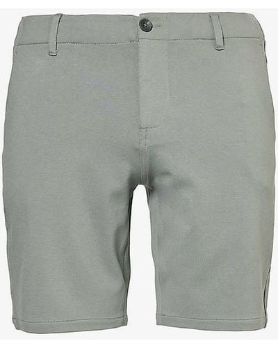 PAIGE Rickson Regular-fit Stretch-woven Blend Shorts - Grey