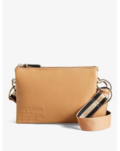 Ted Baker - STARRY - Star - Leather Clutch/ Xbody Bag - Rose Gold - NWT-  $189