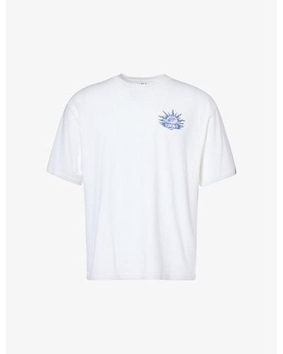 Replay Logo-print Cotton-jersey T-shirt - White