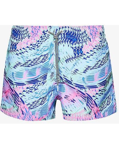 Boardies Fold Swim Shorts - Blue