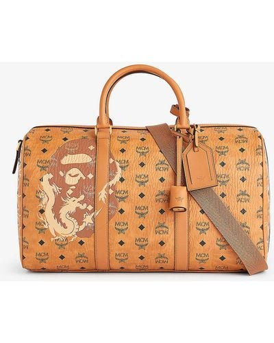 MCM X A Bathing Ape Ottomar Faux-leather Holdall Bag - Brown