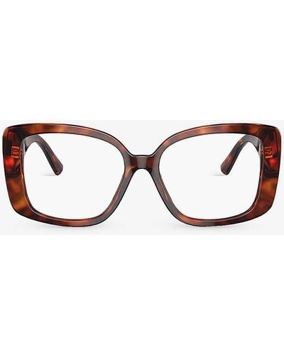 Tiffany & Co. Tf2235 Tortoiseshell-pattern Square-frame Acetate Sunglasses - White