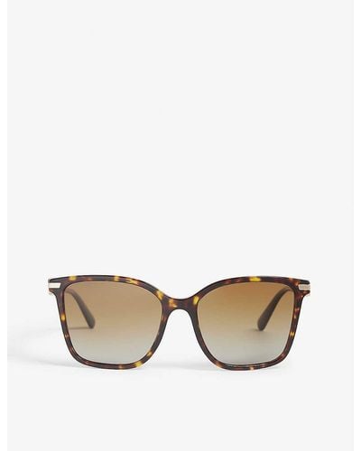 BVLGARI Bv8222 Square-frame Sunglasses - Natural