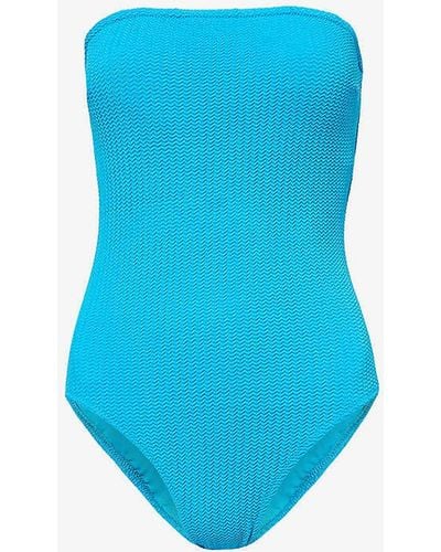Seafolly Sea Dive Bandeau Swimsuit - Blue