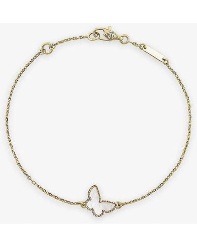 Van Cleef & Arpels Yellow Sweet Alhambra And Mother-of-pearl Bracelet - Natural