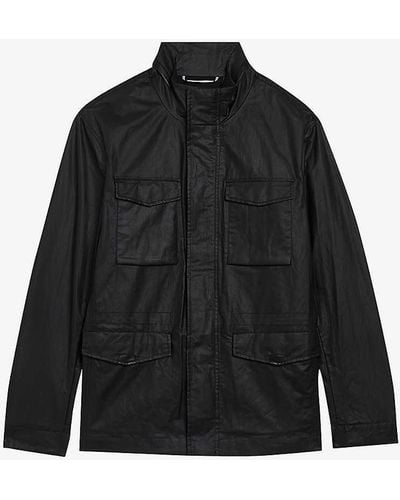 Ted Baker Manvers Technical Shell Field Jacket - Black