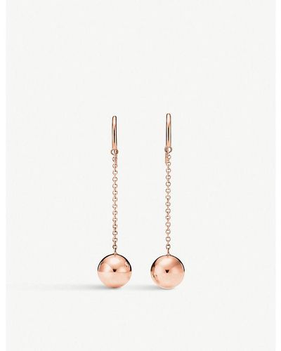 Tiffany & Co. Tiffany Hardwear 18ct Rose-gold Ball Hook Earrings - White