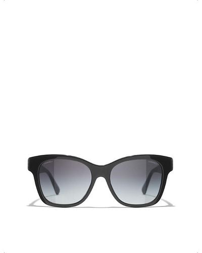 Chanel Square Sunglasses - Gray