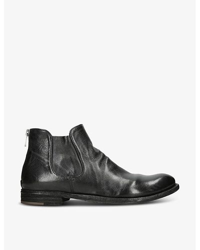 Officine Creative Lexicon Chunky-sole Leather Chelsea Boots - Black