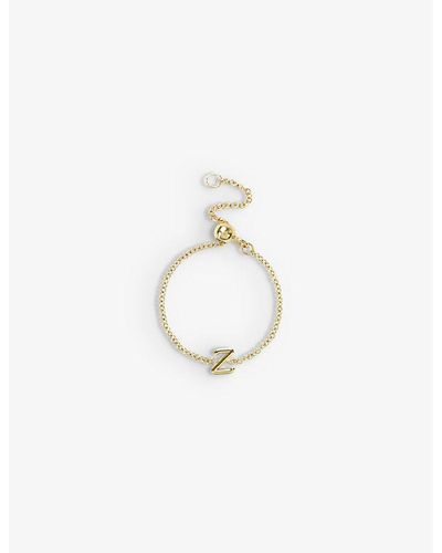The Alkemistry Love Letter Z Initial 18ct Yellow-gold Ring - Metallic