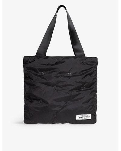Eastpak Charlie Logo-patch Woven Tote Bag - Black