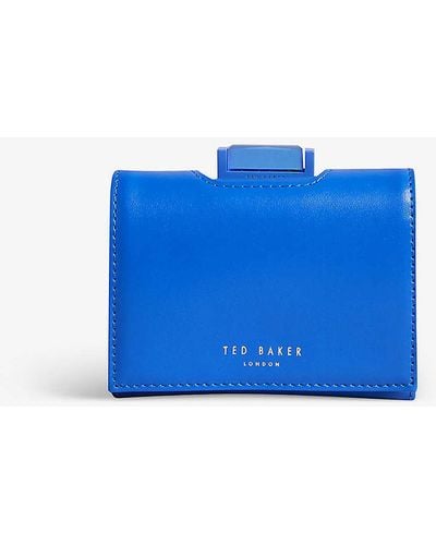 Ted Baker Rozza Small Logo-print Leather Purse - Blue