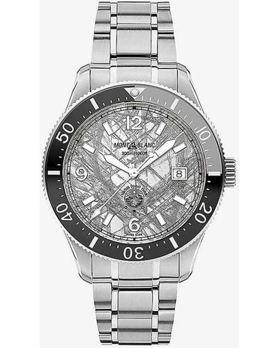 Montblanc 130793 1858 Stainless-steel Automatic Watch - Grey
