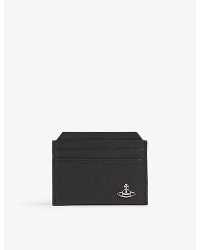 Vivienne Westwood Milano Grained Leather Card Holder - Black