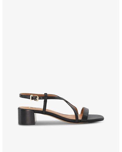 Dune Jaskell Grained-leather Heeled Sandals - Multicolour