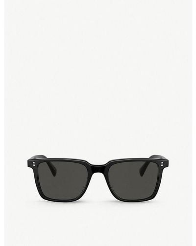 Oliver Peoples Ov5419su Lachman Sun Square Acetate Sunglasses - Grey